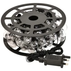 Eveready Mains Powered LED Festoon Bulb String Lights 100pk - Cool White -Green Joy Store 392911 eveready 100 mains operated festoon bulb string lights