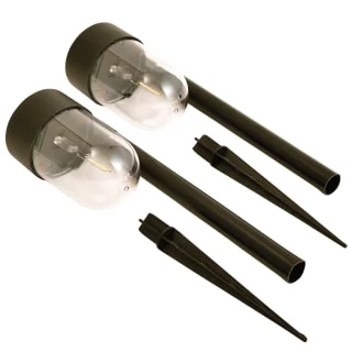 Monaco Solar Powered Post Lights 2pk 4 Monaco Solar Powered Post Lights 2pk - Image 2