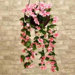 Solar Powered Artificial Floral Hanging Basket 8 Solar Powered Artificial Floral Hanging Basket -Green Joy Store 393030 solar powered artificial floral hanging basket 21