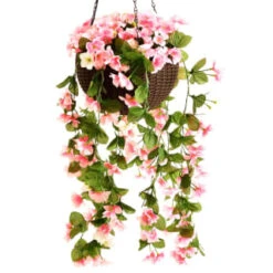 Solar Powered Artificial Floral Hanging Basket 10 Solar Powered Artificial Floral Hanging Basket -Green Joy Store 393030 solar powered artificial floral hanging basket 4