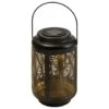 B&M Urban Eden Solar Powered Metal Lantern -Green Joy Store 393057 urban eden solar powered metal lantern