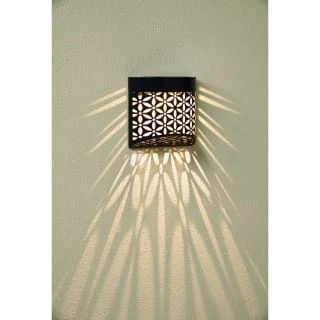 Decorative Solar Powered Fence And Wall Light 3 Decorative Solar Powered Fence And Wall Light