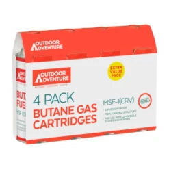 Outdoor Adventure Butane Gas Cartridges 4pk -Green Joy Store 393129 4pk outdoor adventure butane gas cartridges