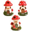 B&M Assorted Mushroom House Ornament With Glowing Solar Light 2 B&M Assorted Mushroom House Ornament With Glowing Solar Light -Green Joy Store 393429 mushroom house ornament with glowing solar light group