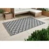 B&M Large Outdoor Rug 1.2 X 1.8m - Black -Green Joy Store 393557 outdoor rug black aztec