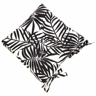Luxury Seat Pad - Black Palm Leaf Print 4 Luxury Seat Pad - Black Palm Leaf Print - Image 2