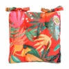 B&M Luxury Seat Pad - Orange Tropical Print -Green Joy Store 393565 shower resistant seat pad orange tropical print luxury