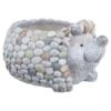 B&M Hedgehog Pebble Planter -Green Joy Store 393674 hedgehog pebble planter