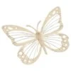 B&M Large Metal Butterfly Wall Art - Cream -Green Joy Store 393683 large metal butterfly