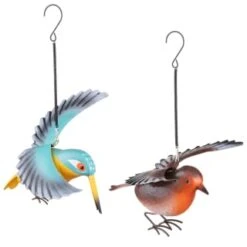 B&M Springy Hanging Bird - Brown -Green Joy Store 393690 springy bird hanging group