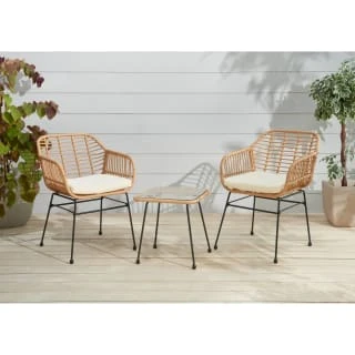 B&M Saint Lucia Armchair Bistro Set 3pc 4 B&M Saint Lucia Armchair Bistro Set 3pc - Image 2