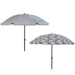 B&M Urban Eden Printed Parasol 1.8m - Geo -Green Joy Store 393760 urban eden 1 8m printed parsasol group