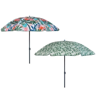 B&M Superbloom Sun Printed Parasol 1.8m - Leaf 5 B&M Superbloom Sun Printed Parasol 1.8m - Leaf - Image 3