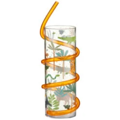 B&M Little Safari Animal Tumbler & Straw (Assorted) -Green Joy Store 394235 kids animal tumbler and straw orange tiger