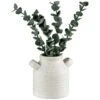 B&M Stone White Vase With Plants -Green Joy Store 394716 stone white vase with plants
