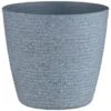 B&M Ribbed Speckled Plastic Planter - Light Grey -Green Joy Store 397148 ribbed speckled plastic planter light grey